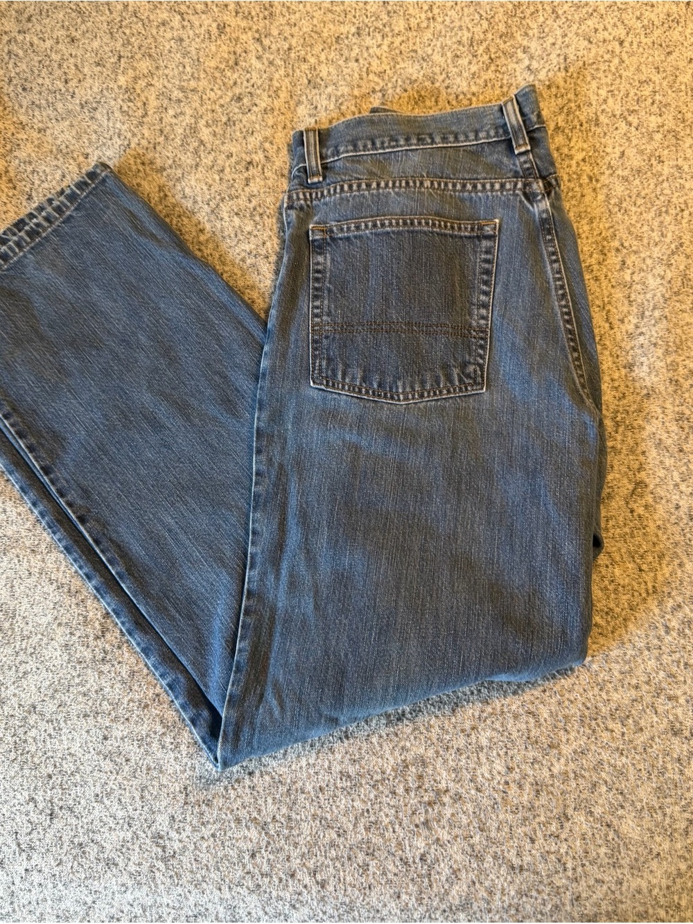 Vintage Y2K L.L. Bean blue jeans size 33x32 classic - Picture 2 of 5